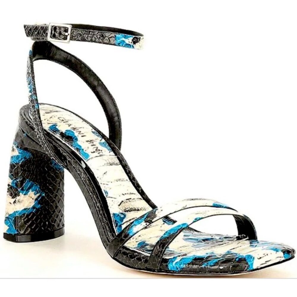 Gianni Bini Snake Skin Strappy Heels - Size 6